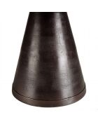 JONAS - Table ronde 80cm alu couleur laiton pied conique