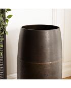 JONAS - Vase largeur 30.5cm hauteur 52.5cm acier couleur bronze cuivré
