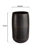 JONAS - Vase largeur 30.5cm hauteur 52.5cm acier couleur bronze cuivré