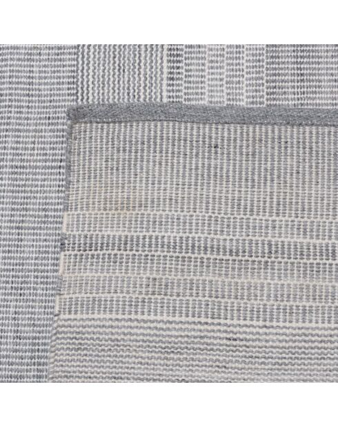 QUENTIN - Tapis d'extérieur rect 160x230cm gris/blanc