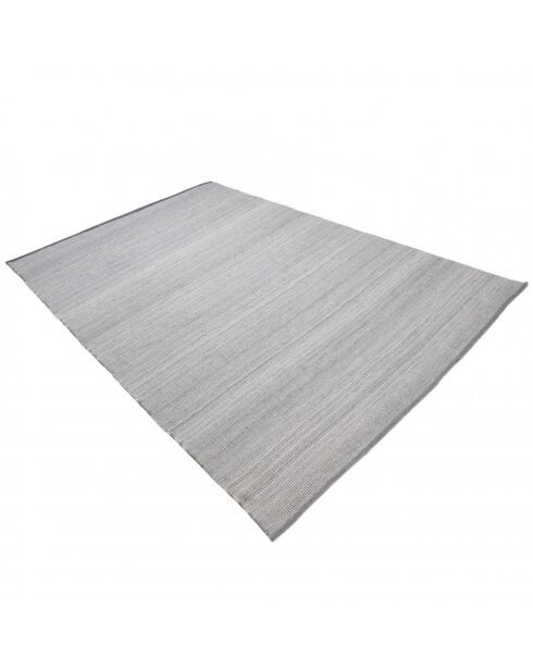 QUENTIN - Tapis d'extérieur rect 160x230cm gris/blanc