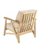 WILL - Ensemble MADURA : canapé 2 places, 2 fauteuils, 1 table basse en teck