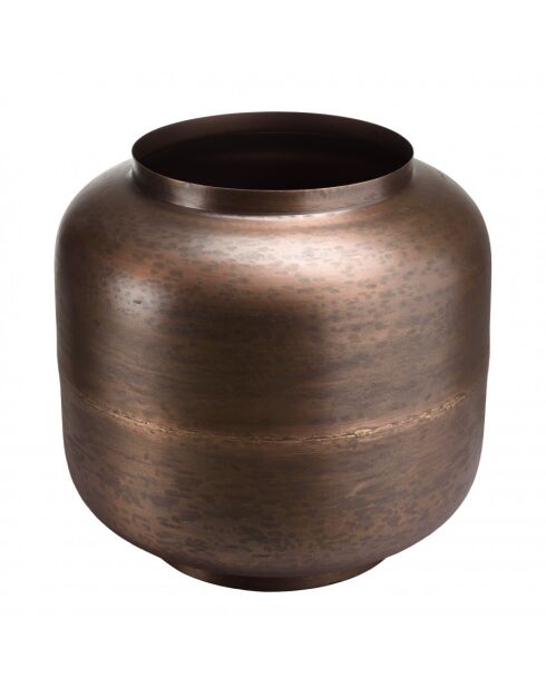 JONAS - Vase largeur 40x38.5cm acier couleur bronze cuivré