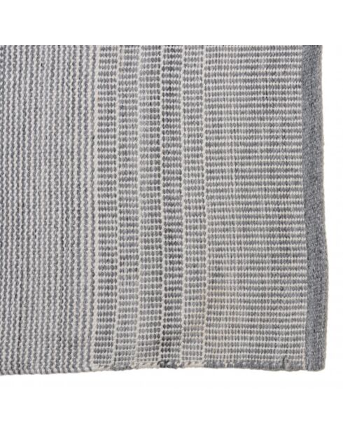 QUENTIN - Tapis d'extérieur rect 200x290cm gris/blanc