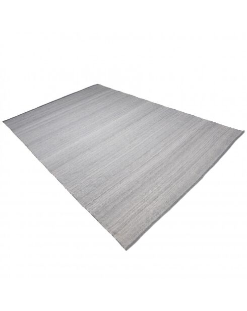 QUENTIN - Tapis d'extérieur rect 200x290cm gris/blanc