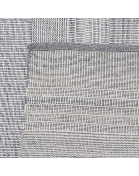 QUENTIN - Tapis d'extérieur rect 200x290cm gris/blanc