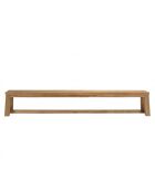 KALLY - Banc de jardin 270x35cm en teck recyclé couleur naturelle