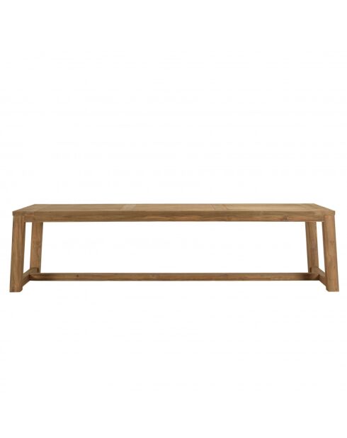 KALLY - Garten-Esstisch, 300 x 95 cm, recyceltes Teakholz, natürliche Farbe