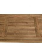 KALLY - Garten-Esstisch, 300 x 95 cm, recyceltes Teakholz, natürliche Farbe