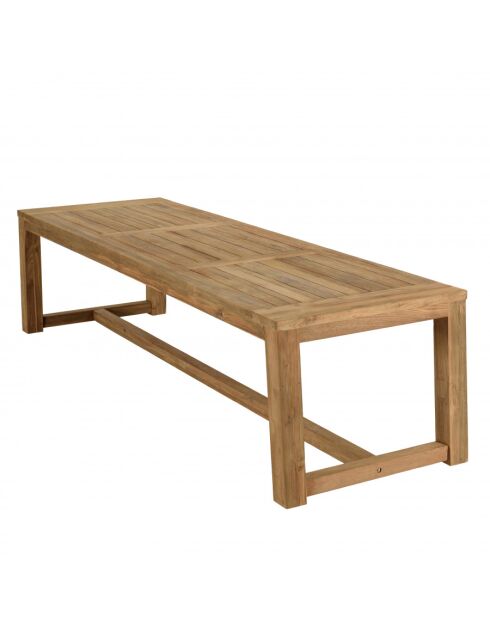 KALLY - Garten-Esstisch, 300 x 95 cm, recyceltes Teakholz, natürliche Farbe