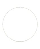 Collier Or blanc & Perles de Culture d'Eau Douce Rondes blanc naturel