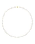 Collier Or jaune & Perles de Culture d'Eau Douce Baroques blanc naturel