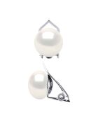 Boucles d'oreilles Argent & Perles de Culture d'eau Douce Boutons blanc naturel