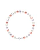 Bracelet Argent & Perles de Culture d'Eau Douce Rondes blanc/rose/gris