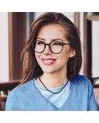 Collana in argento e perle coltivate d'acqua dolce rotonde nere