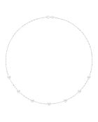 Collier Argent & Perles de Culture d'eau Douce Rondes blanc naturel