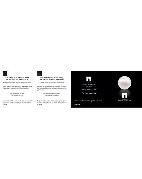 Boucles d'oreilles Argent & Perles de Culture d'eau Douce Rondes blanc naturel