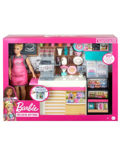 Barbie coffret Le café de Barbie - 3 ans et +