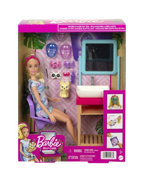 Poupée Barbie Spa & Masque de beauté - 3 ans et +