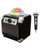 Système de karaoké sans fil avec connexion d'appareil Bluetooth, boule lumineuse Disco intégrée - 3 ans et +