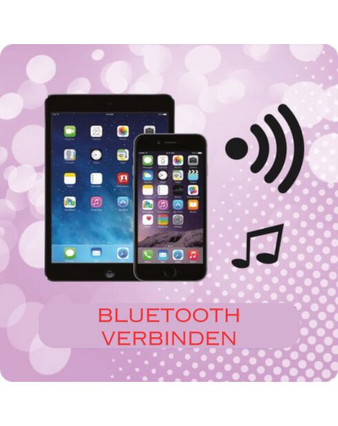 Système de karaoké sans fil avec connexion d'appareil Bluetooth, boule lumineuse Disco intégrée - 3 ans et +