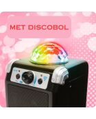 Système de karaoké sans fil avec connexion d'appareil Bluetooth, boule lumineuse Disco intégrée - 3 ans et +