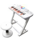 Clavier électronique avec tabouret, 37 Touches, 8 instruments différents - 3 ans et +
