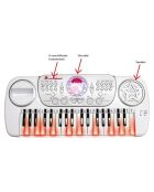 Clavier électronique avec tabouret, 37 Touches, 8 instruments différents - 3 ans et +