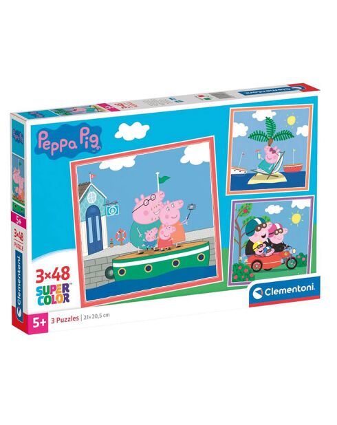 Puzzle Peppa Pig - 3x48 pièces