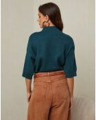 Mahouca flaschengrüner Pullover