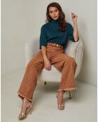 Mahouca flaschengrüner Pullover