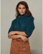 Mahouca flaschengrüner Pullover
