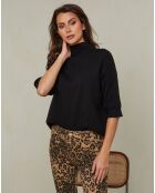 Mahouca schwarzer Pullover