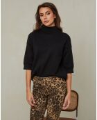 Mahouca schwarzer Pullover