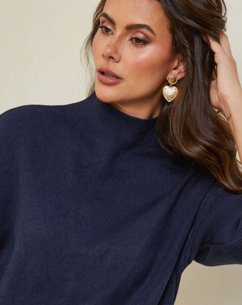 Mahouca marineblauer Pullover