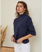 Mahouca marineblauer Pullover