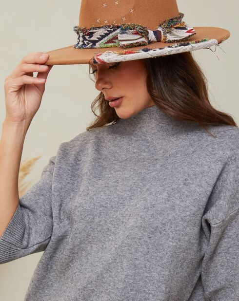 Mahouca dunkelgrauer Pullover