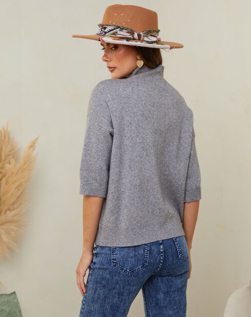 Mahouca dunkelgrauer Pullover