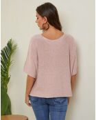 Maglione rosa Letavertes