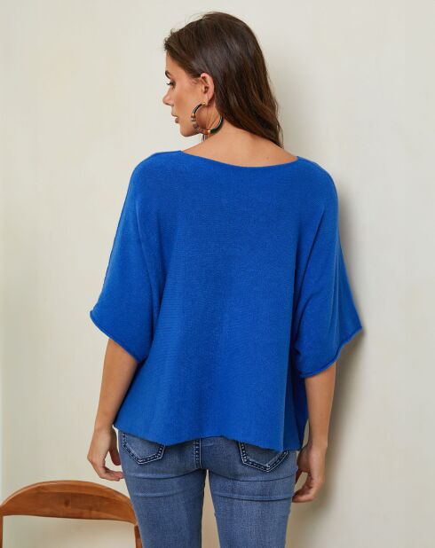 Letavertes königsblauer Pullover