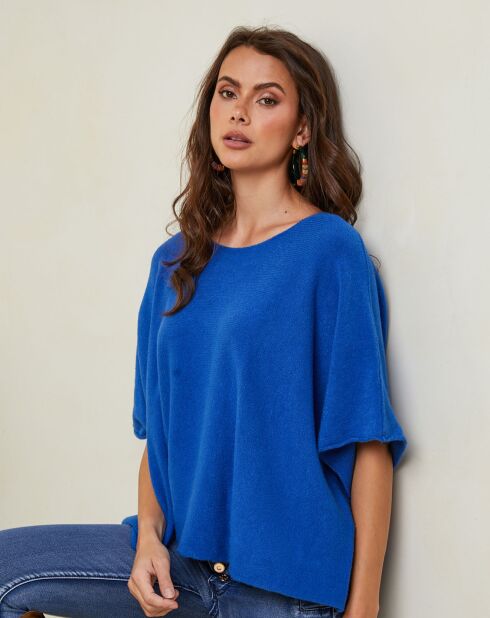 Letavertes königsblauer Pullover