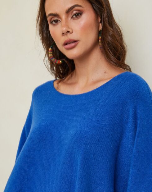 Letavertes königsblauer Pullover
