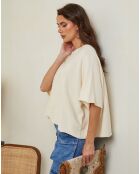 Ecrufarbener Pullover Letavertes