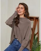 Taupefarbener Pullover Izsak