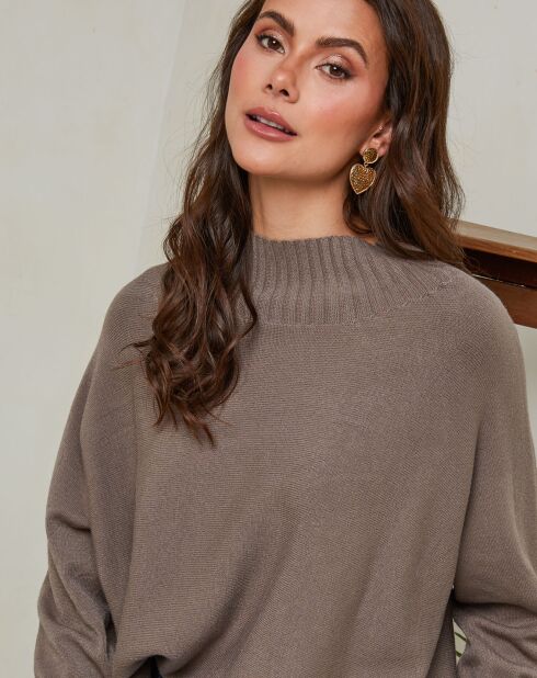 Taupefarbener Pullover Izsak