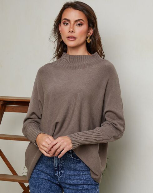 Taupefarbener Pullover Izsak