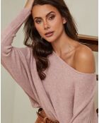 Hellrosafarbener Hajos-Pullover