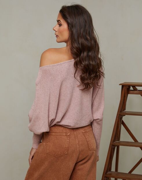 Hellrosafarbener Hajos-Pullover