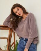 Hajos taupefarbener Pullover