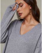 Hellgraues Kleid Ibrany